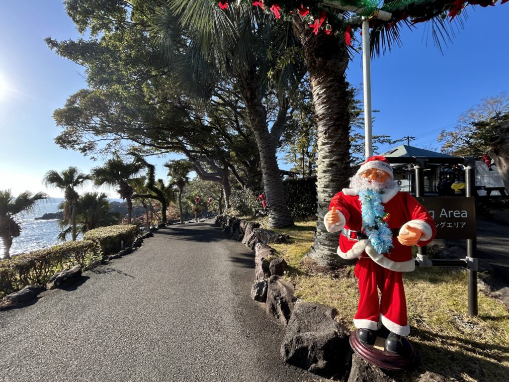 伊豆海洋公園IOPクリスマス、サンタクロースに扮したダイバーで賑やか