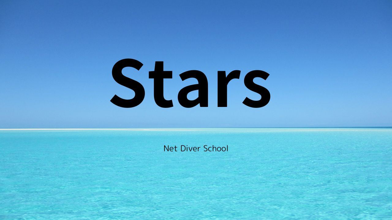 ダイビングの指導団体STARS CMAS（世界水中連盟）公認のダイビング指導団体です。学科講習をオンラインで行えるのが特徴です。